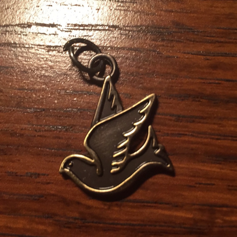 Flying dove charm